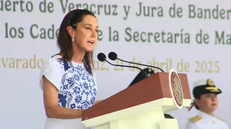 Encabeza Claudia Sheinbaum 111 aniversario de la Gesta Heroica de la Defensa del Puerto de Veracruz